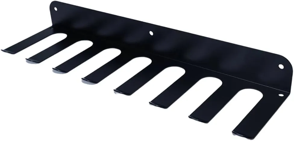 2PCS of Wall Mounted Baseball Bat Holder,Hold 14 Baseball Bats, Bat Holder for Dugout FenceHeavy Duty Hooks for Hanging Gloves, Hats, Bags, Balls, High Carbon SteelBlack Powder Coated.