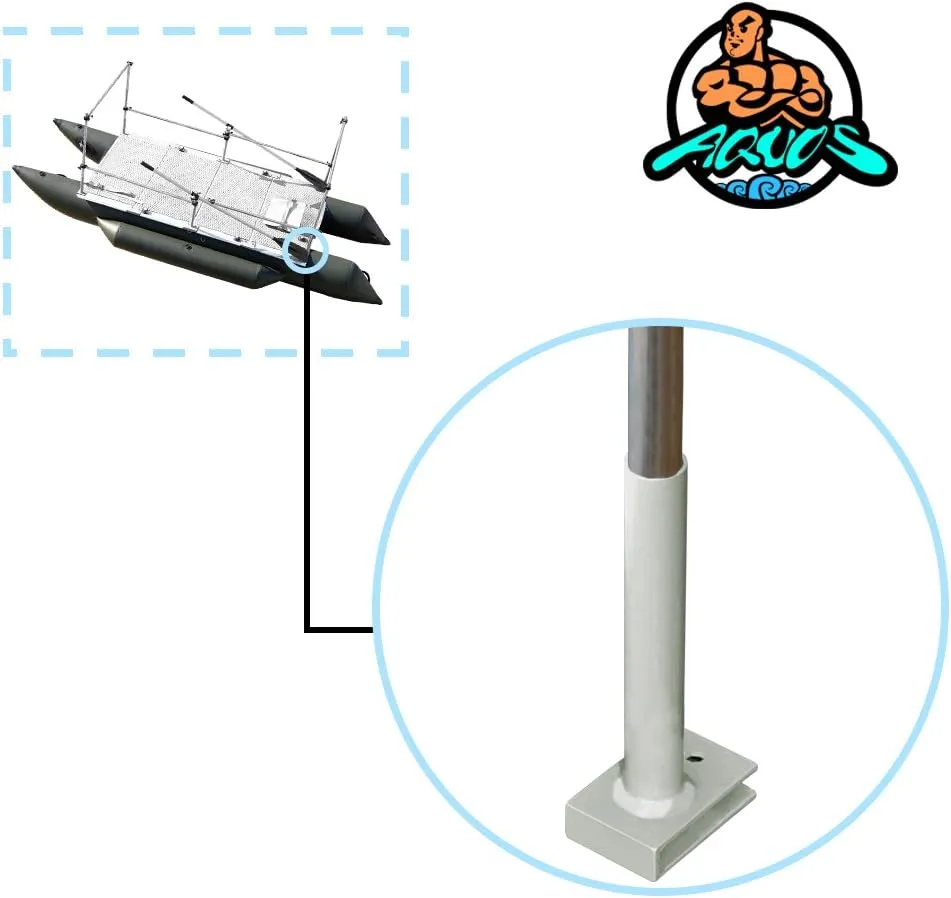 AQUOS Guard Bar Inflatable Pontoon Boat for Inflatable Raft Fishing Bass Fishing