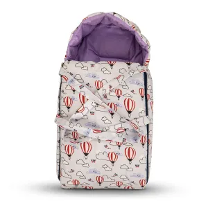 BAYBEE Freya Luxury Casey Sleeping Carry Bag, Cotton Baby Bed Cum Carry Bed, Printed Baby Sleeping Bag for Kids-Infant Portable Bassinet