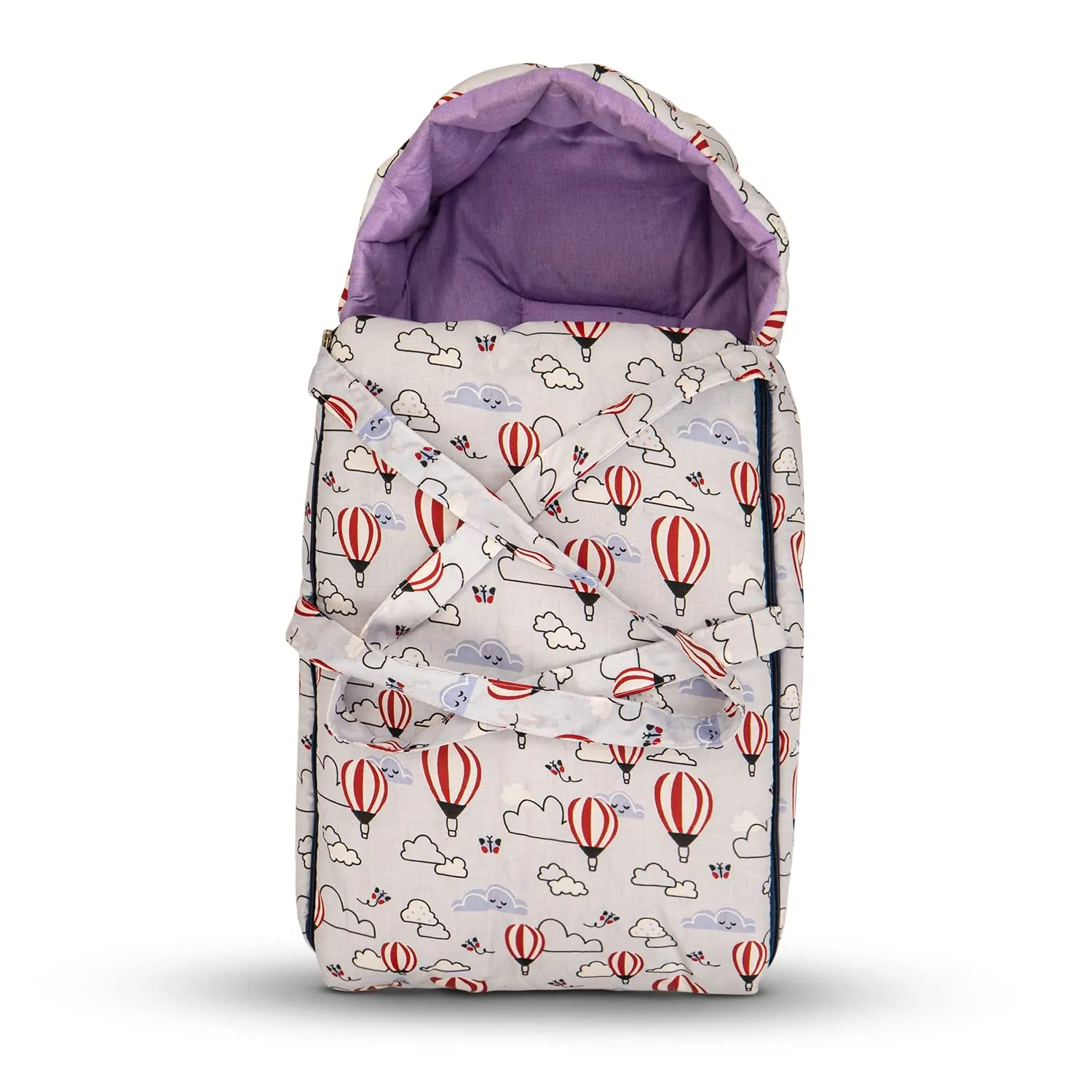 BAYBEE Freya Luxury Casey Sleeping Carry Bag, Cotton Baby Bed Cum Carry Bed, Printed Baby Sleeping Bag for Kids-Infant Portable Bassinet