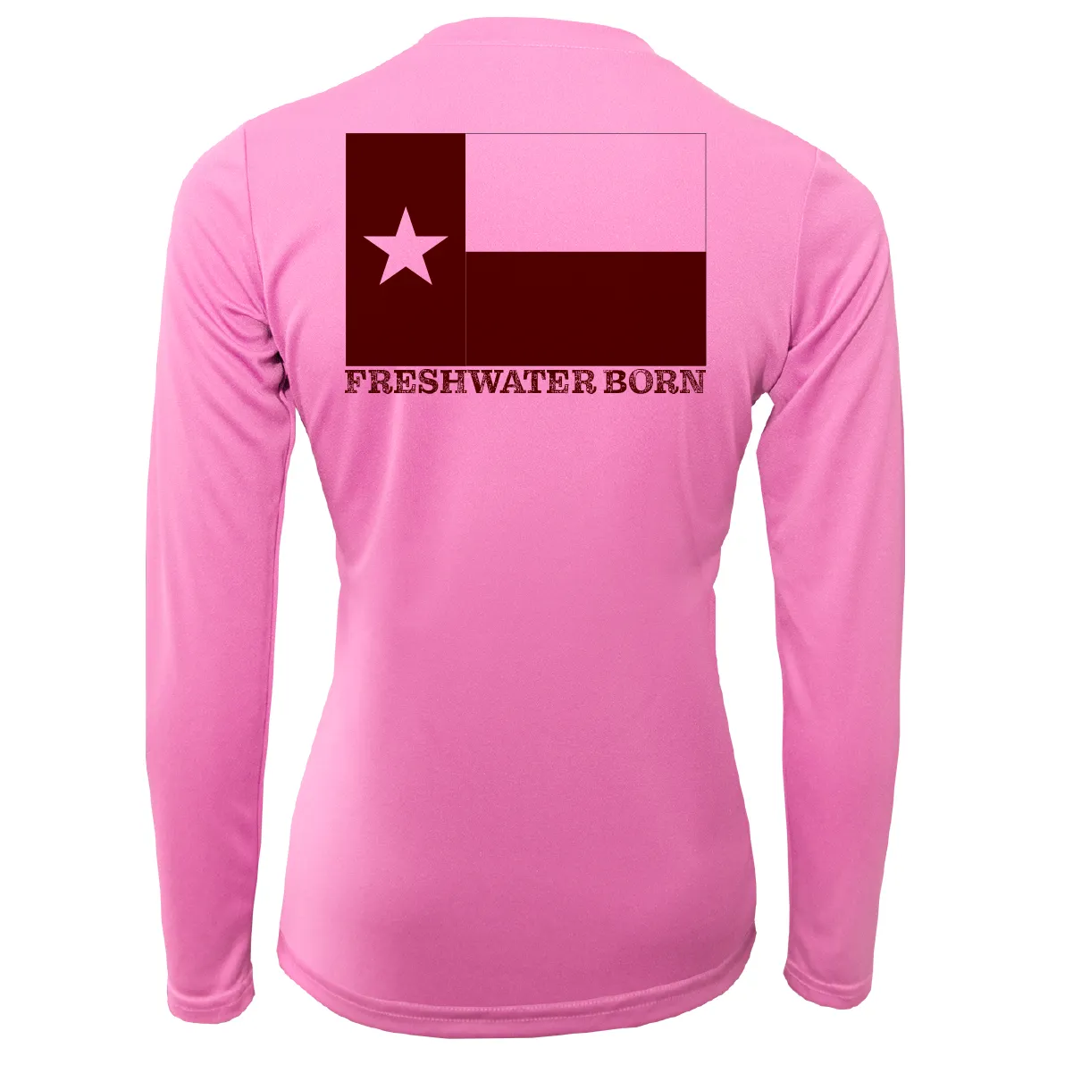 College Station Freshwater Born Women's Long Sleeve UPF 50  Dry-Fit Shirt