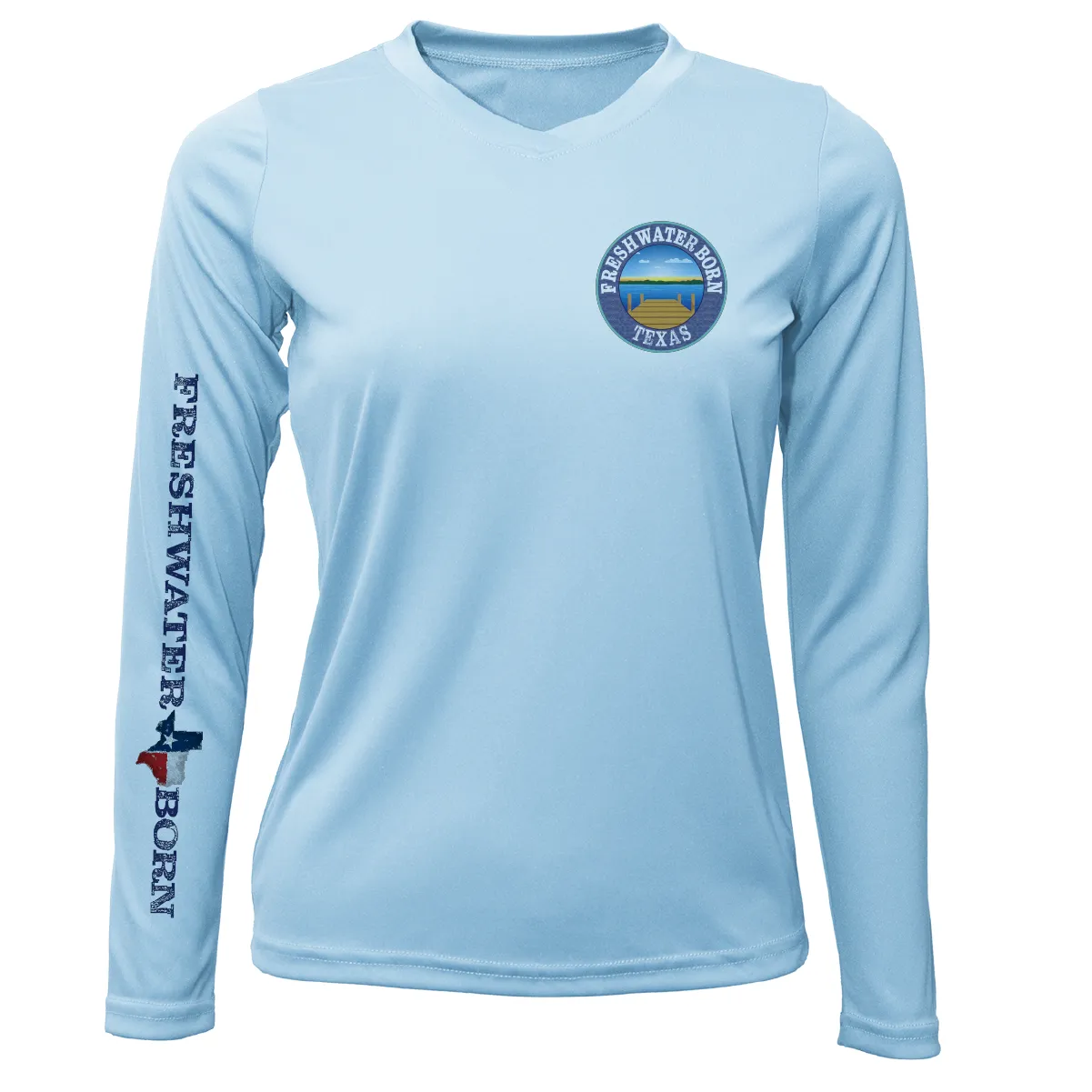 College Station Freshwater Born Women's Long Sleeve UPF 50  Dry-Fit Shirt