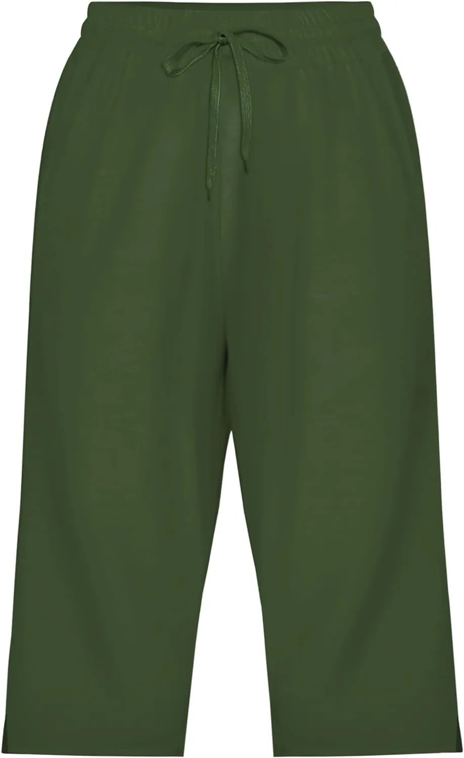 Deerose Women Capris Pants Quick Dry Beach Swimming Pants with Pockets