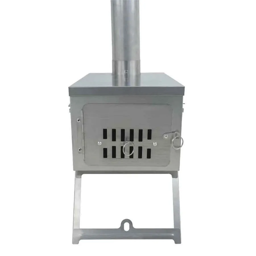 Fastfold PLUS Titanium Nested Pipe L-sized Camping Stove by Winnerwell