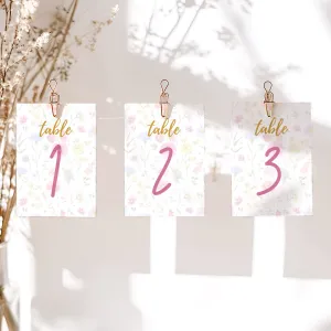 Garden Party Table Numbers