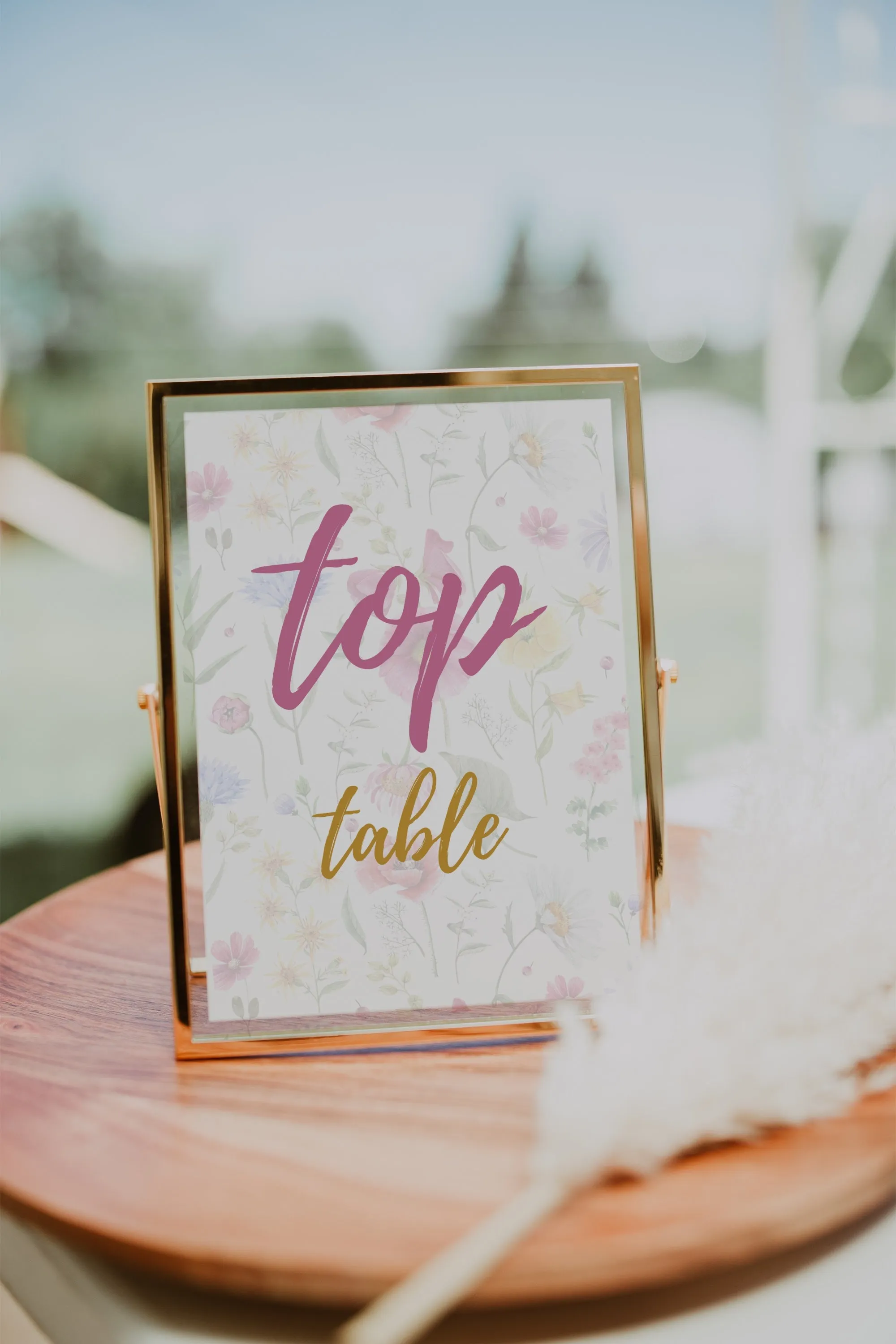 Garden Party Table Numbers
