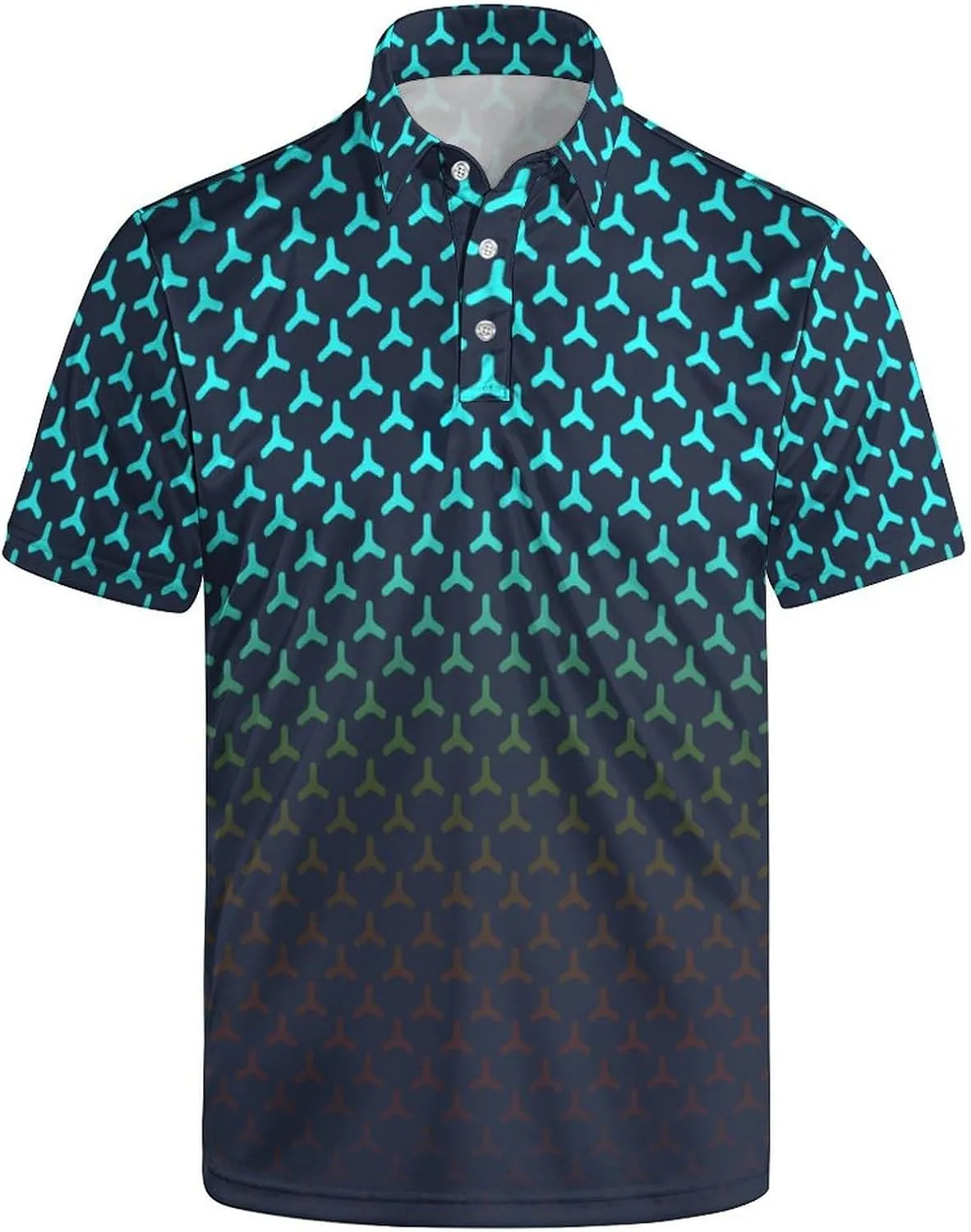 Golf Shirts for Men Quick Dry Funny Golf Polo Shirts Short Sleeve Moisture Wicking Polo Shirts for Men