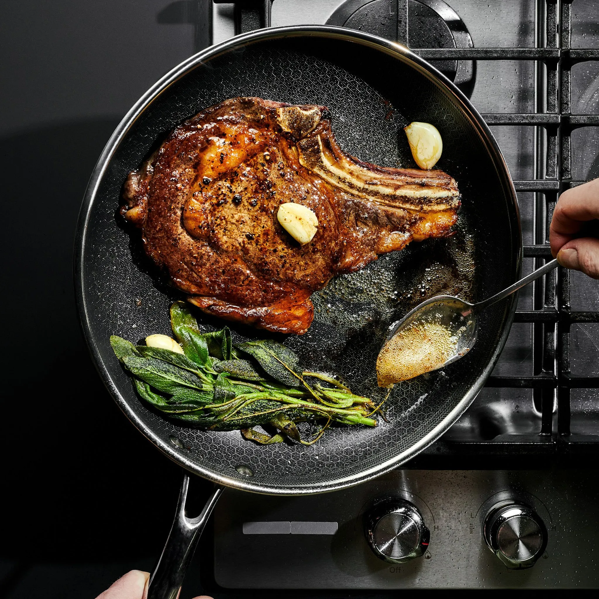 Hybrid Fry Pan Set with Lids, 6pc