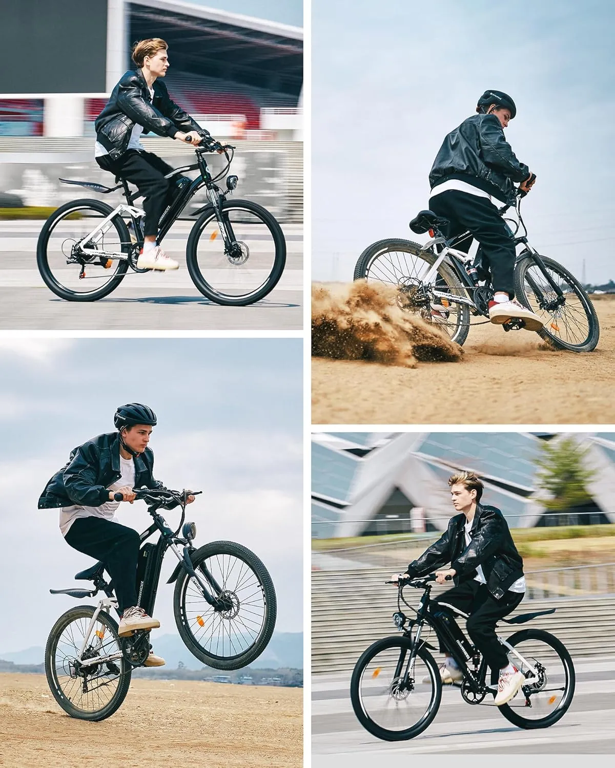 isinwheel M50 Electric Bike for Adults 27.5"2.3" ebike with 13Ah Removable Battery, Four-Link Suspension, 130 Lux Headlight, USB Charging Port, 20 mph Electric Mountain Bike with Cruise Control