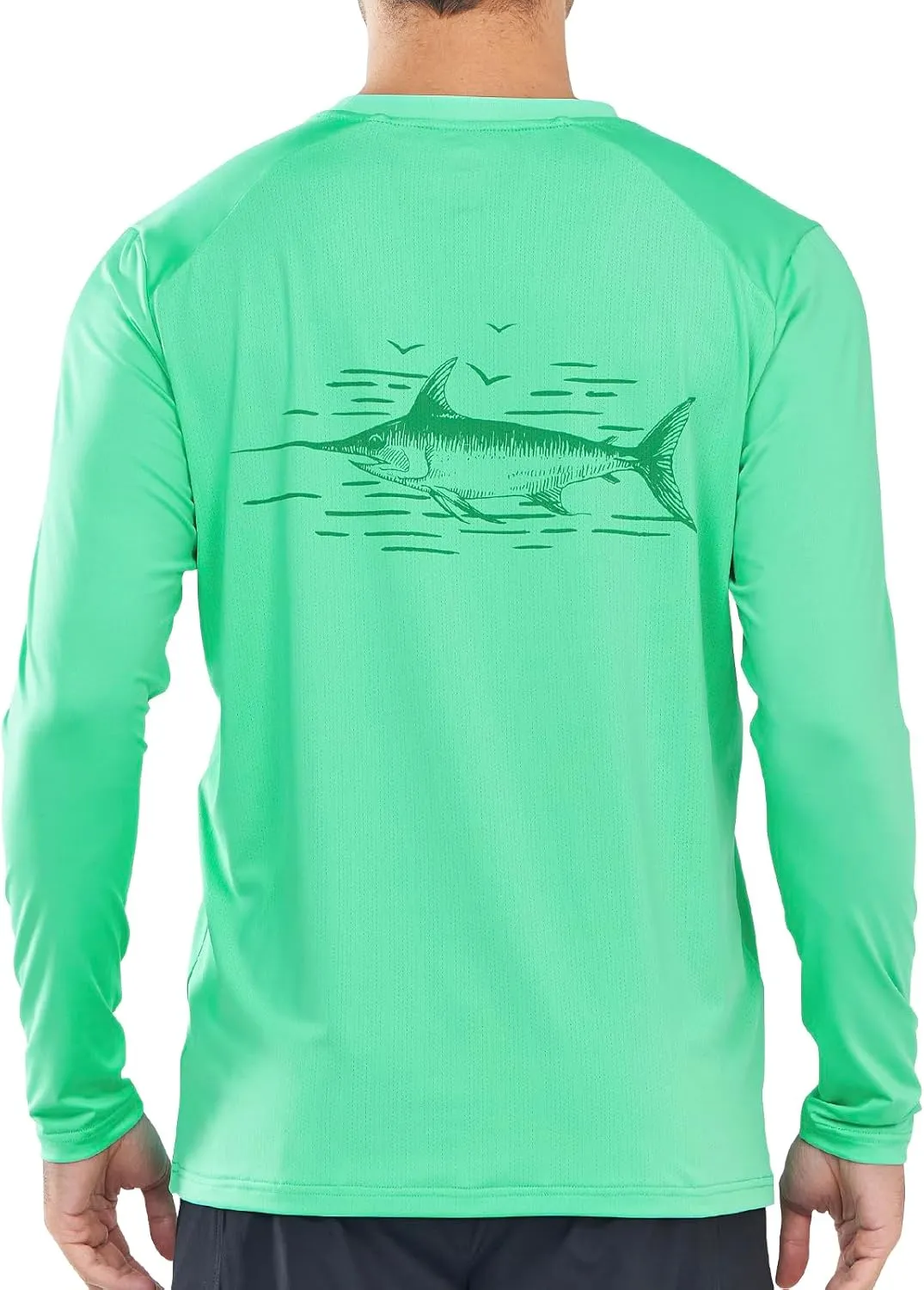 NORTHYARD Men's UPF 50  Sun Protection Shirts Long Sleeve Beach Swim Rash Guard UV Lightweight Quick Dry Fishing SPF T-Shirt