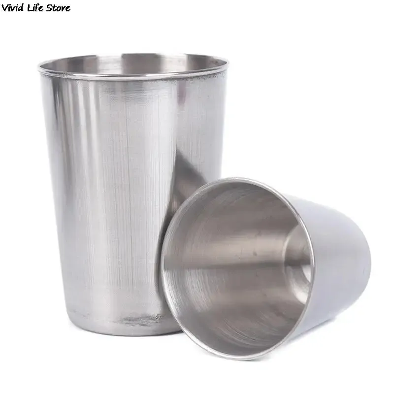 Outdoor Camping Cup Tableware 30ml/70ml/170ml Travel Cups Set Stainless Steel Cover Mug Drinking Coffee Tea Beer With Case