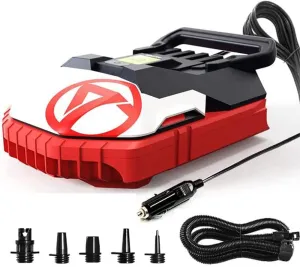 SUP Pump 120W/ 12V SUP Electric Air Pump with LCD, 20 PSI High Pressure, Inflate & Deflate, for Inflatable Boat, Paddle Board